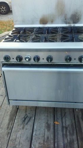 6 burner gas range