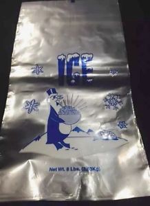 100 FROSTY 10 Lb ICE BAGS GOOD UP TO -10°F / Freezer Bag / Catering Bags