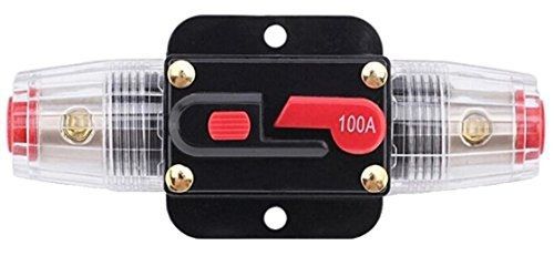 ANJOSHI 100A Auto Car Protection Stereo Switch Fuse Holders Inline Circuit