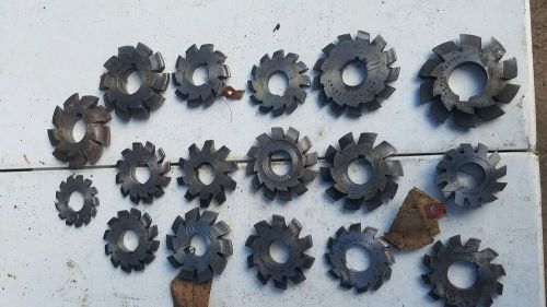 Lot of 17-    Involute Gear Cutters HSS Module gear Cutter