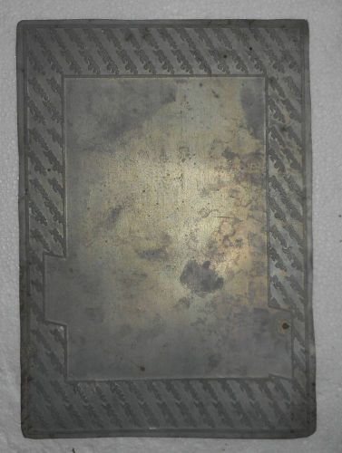 India Vintage Zinc Letterpress Printing block West Wood Ad 14.50x10 Inches In731