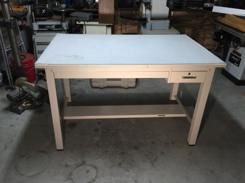 Drafting Table, Art, Drawing Table With Adjustable Top And Two Drawers