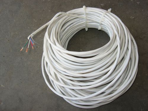 138&#039; White Plenum Rated Access Control Security Alarm Cable Wire 18/6 18AWG