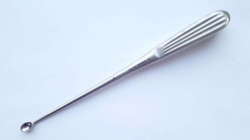 Spratt Brun Bone Curette Straight Orthopedic German Stainless Size 4