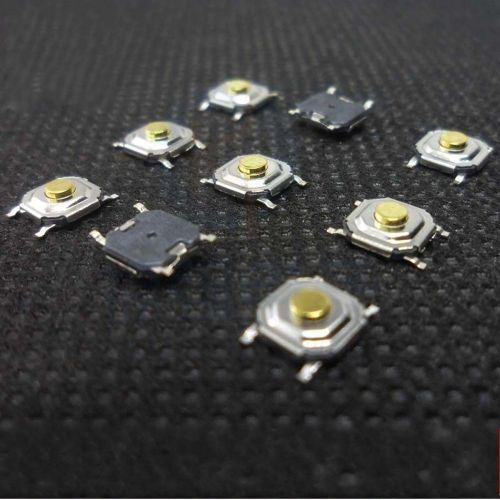 100pcs 4*4*1.7mm tactile push button switch tact switch micro switch 4-pin smd for sale