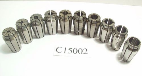 10) 3/4&#034; series acura flex collets for kwik switch 200 300 &amp; cat40 chucks c15002 for sale