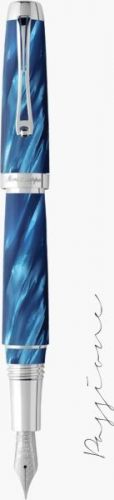 Montegrappa Passione Mediterranean Blue Celluloid Fountain Pen