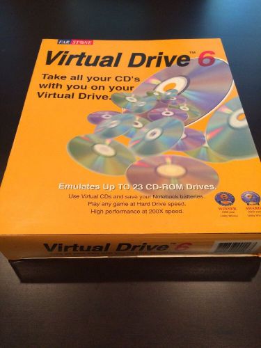 Far Stone Virtual CD-ROM Drive 6 Windows 95/98/ME 4 MB Factory Sealed Package