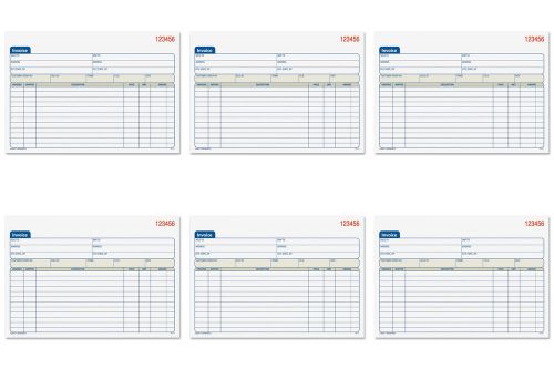 Adams Invoice Book, 5.56 x 8.44 Inches, White and Canary, 2-Part (50 Sets) (DC58