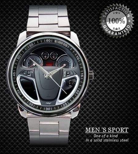New 2013 Opel Insignia OPC Steering Wheel Sport Design On Sport Metal Watch