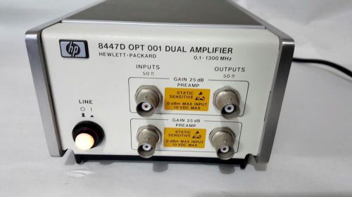 HP Agilent 8447D OPT 001 Dual Amplifier 0.1-1300 MHz
