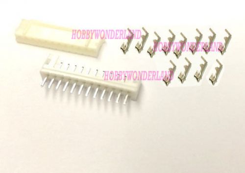 JST PH  2.0mm 12-Pin Male and Female Housing Connector with Crimps x 10 Sets