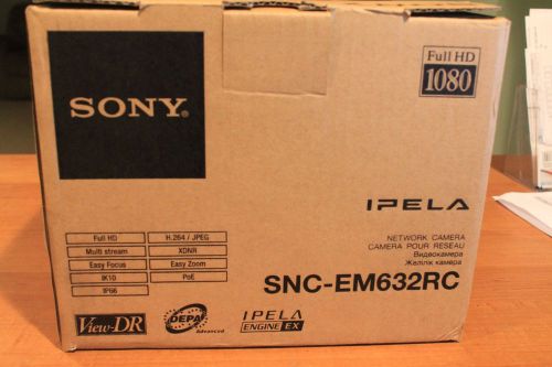 Sony snc-em632rc outdoor full hd 1080 vandal resistant network camera- new for sale