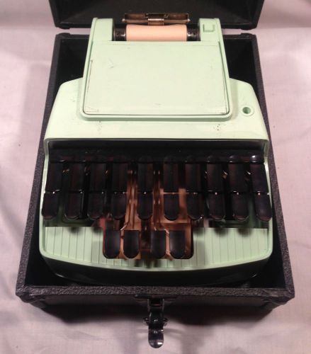 Vintage 1940s Stenograph Machine Standard Model with Carry Case