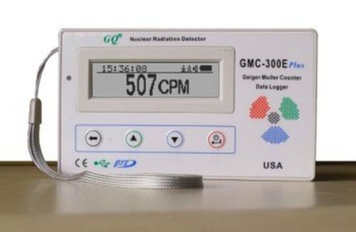 Gq gmc-300e-plus digital geiger counter nuclear radiation detector monitor me... for sale