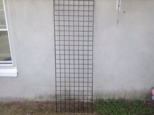 GRID WALL - BLACK- 2 FT X 6 FT THE AUCTION IS FOR 30 PIECES!!!!!