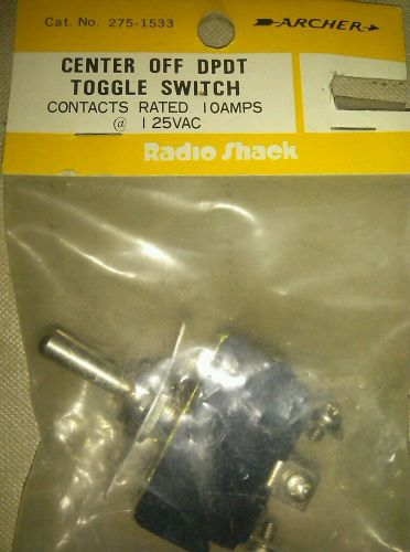 Center Off Toggle Switch  DPDT 10Amp 125VAC Archer Radio Shack 2751533