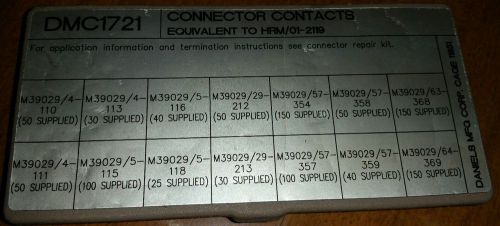HRM/01-2119 DMC1721 MIL-SPEC connector contacts bundle pack! Aerospace contacts.