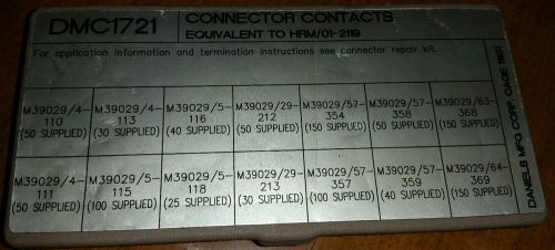 HRM/01-2119 DMC1721 MIL-SPEC connector contacts bundle pack! Aerospace contacts.