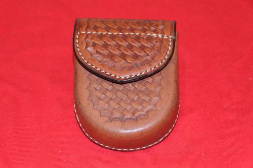 Safariland Brown Leather Cuff Case