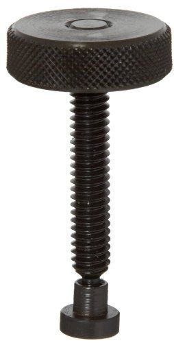 TE-CO 31321L Knurled Knob Swivel Screw Clamp With Large Pad Black Oxide, 1/4-20