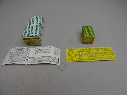 Greenlee 885 conduit bender ram travel offset bending chart decal sticker lot