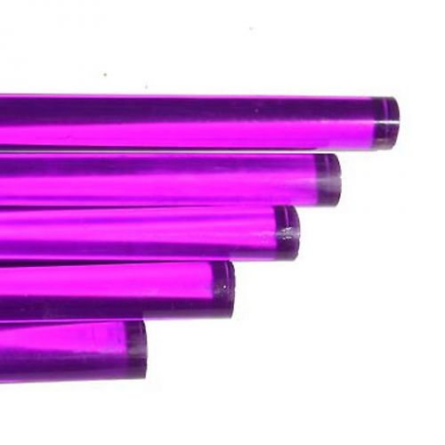 Purple Acrylic Rod 5/8&#034; dia (72&#034; long) (3 pieces)