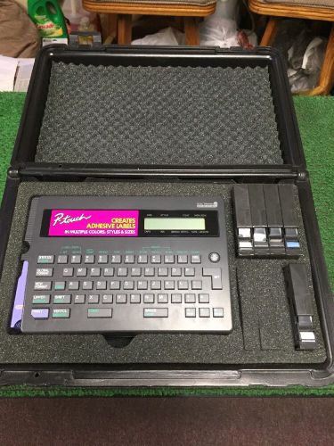 BROTHER P-Touch Label Maker LABLER Model PT-20 W/Travel Case &amp; 6 Labels!