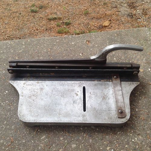 Vintage Metal Industrial Paper Cutter M-S 2000