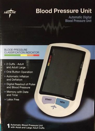 Medline Plus Elite Automatic Digital Blood Pressure Monitor With Adult And
