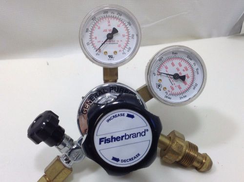 Fisherbrand dual stage gas regulator 10-572-c cga 580 for ar, n2, he #2 for sale