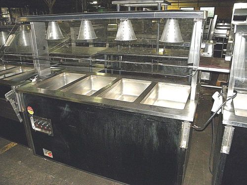 VOLLRATH 60&#034; PORTABLE FOUR WELL ELECTRIC HEAT  HOLD HOT FOOD STEAM BUFFET TABLE