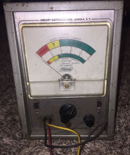 Vintage Mercury Electronics Model 700 Transistor Diode Tester  Untested