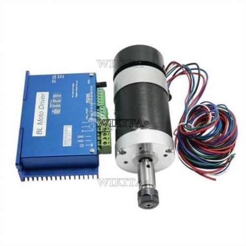 Cnc machine 400w spindle motor + ddbldv1.0 600w cnc brushless dc motor driver z for sale