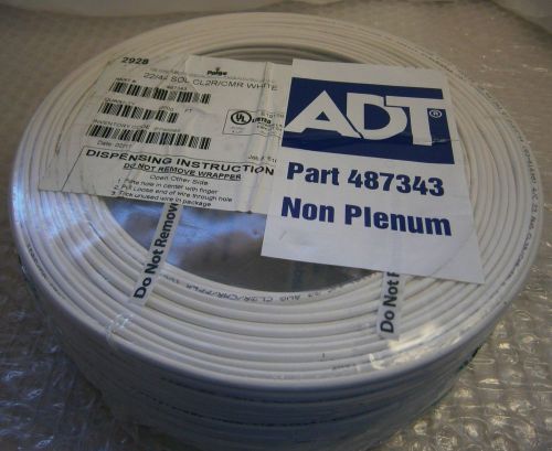 Paige /ADT Wire Cable, White P740095 487343 22/4C SOL CL2R/CMR 500 FT