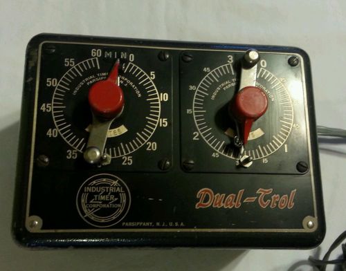Vintage Dual Trol timer Industrial timer corporation