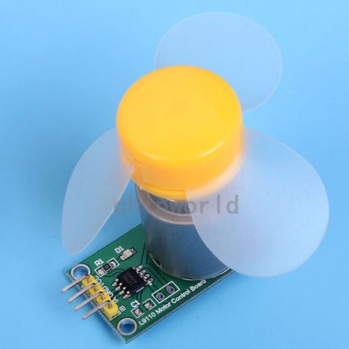 Motor Driving Module + 5V Motor + Little Fan 2.5-12V H Bridge Double L9110S Chip