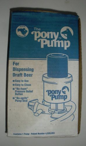 &#034;The Pony Pump&#034; Keg Tap For Dispensing Draft Beer w/ Box &amp; Manual
