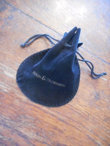 Preston &amp; Duckworth Jewellery Black Velvet Pouch Bag Gift