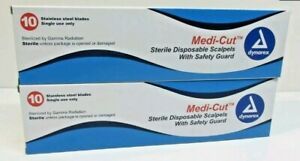 20 DYNAREX MEDI-CUT STERILE DISPOSABLE SCALPELS #10 - #4110