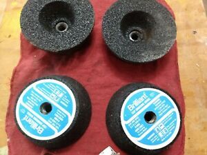 4ea BRILLIANT 5 INCH CUP GRINDING WHEEL  7,255 RPM for FERROUS METALS 5X2X5/6 11