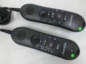 (LOT OF 2) NUANCE 0POWM2N-005 PowerMic II Physician Dictation Microphone