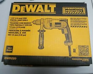 DEWALT DWD220 Drill, Corded, 1/2 in Chuck Size