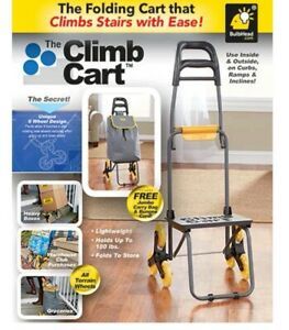 Climb Cart Stair Climbing Folding Lightweight Utility Trolley Up to 75 Lb NEW