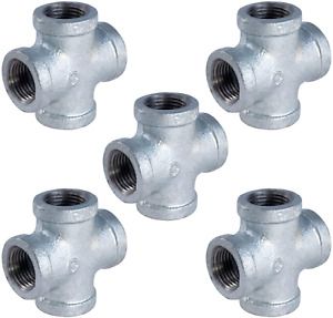 Supply Giant GMCR0014-5 Galvanized Malleable Cross Fitting Four Way Threaded Pip