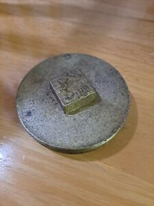 4# Dia. Brass  Replacement Plug - unused - plumbing