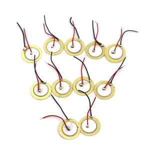 10 Pcs Piezoelectric Piezo Ceramic Wafer Plate Dia 15mm For Buzzer Loudsp QY