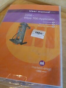 Markem imaje 2200 Wipe 700 Applicator User Manual