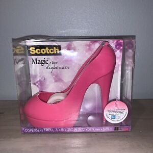 Scotch Pink Magic Tape High Heel Shoe Dispenser Breast Cancer