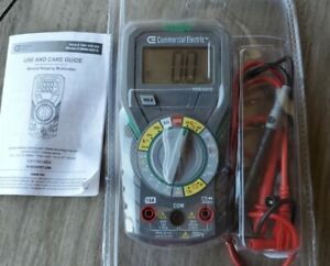 Commercial Electric MMM-8301S Digital Manual-Ranging Multimeter 1001 418 355